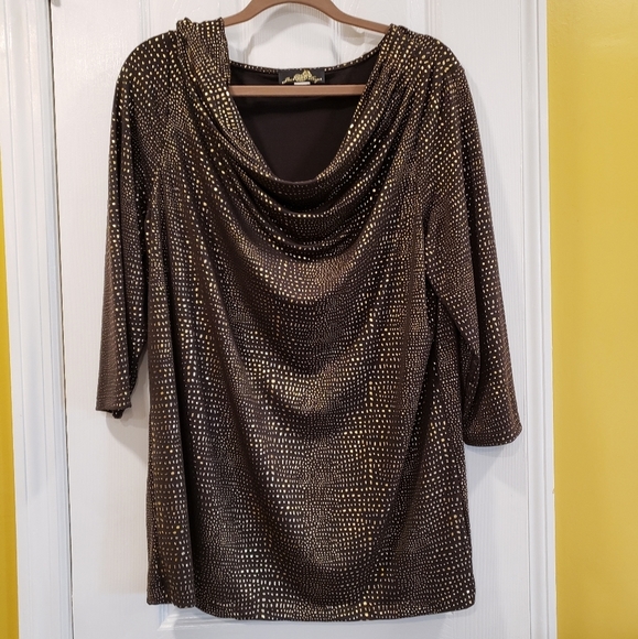Joan Boyce Tops - Joan Boyce 3/4 sleeve XL blouse